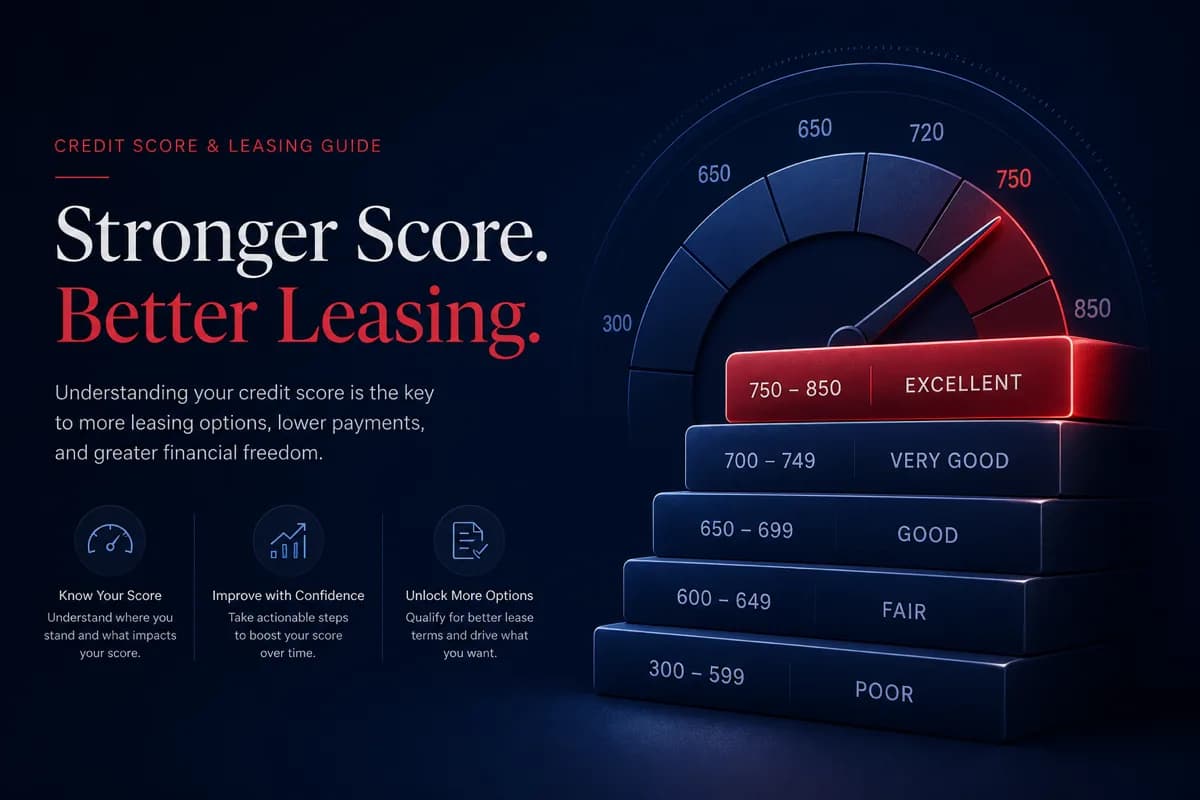 Credit tier ladder graphic for lease approval