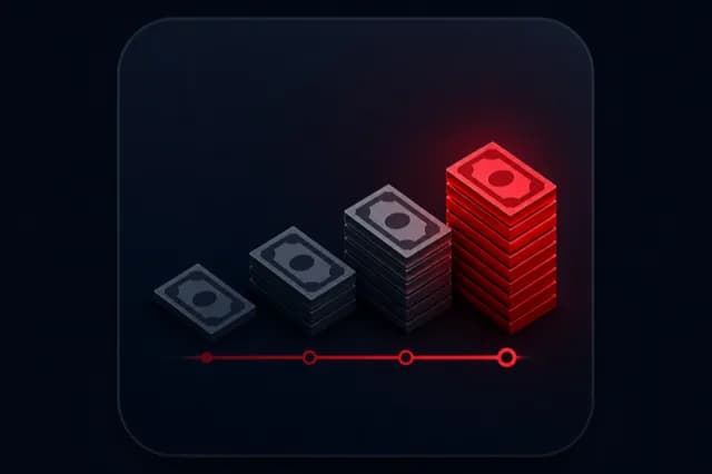 Stacked cash layers representing total lease cost